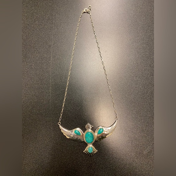 RARE Spell and the Gypsy Sterling / Turquoise falcon - Picture 3 of 7